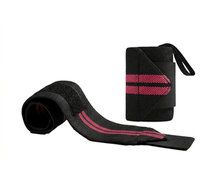 Bandes de poignet réglables en néoprène avec logo personnalisé, antidérapantes, avec fermeture auto-agrippante pour la musculation, le powerlifting et la gym, unisexe - Product Image 2