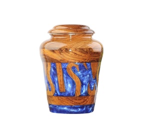 Modern Eco-Friendly Wooden Cremation Urn <b>for</b> Human <b>Ashes</b> Adult Funeral <b>Box</b> Personalized up to 287 CB - Product Image 1