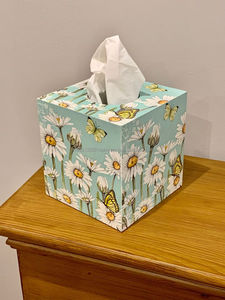 Venta al por mayor caja de pañuelos o caja de almacenamiento personalizado MDF esmalte Mesa decorativa caja de almacenamiento de pañuelos para hoteles y restaurantes - Product Image 2