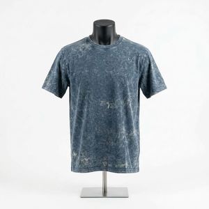 เสื้อยืดผู้ชายแบบสั่งทำพิเศษ ล้างสีแบบแอซิดวอช ผ้าฝ้าย 100% ดีไซน์ทันสมัย เสื้อยืดผู้ชายทรงหลวมไหล่ตก ล้างสีแบบแอซิดวอช - Product Image 1