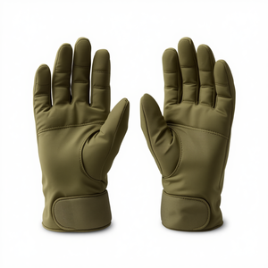 Olive Finger Field Hockey <b>Gloves</b> Padded Palm <b>Sports</b> <b>Gloves</b> For Training Drills Match Competition And Player Protection - Product Image 4