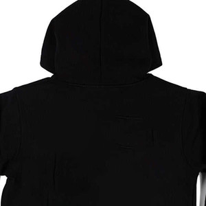 Añade tus logotipos personalizados en sudaderas negras de corte regular, color sólido, tela informal, manga larga - Product Image 6