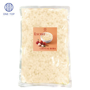 วัตถุดิบชานมไข่มุก ONE TOP ลิ้นจี่คริสตัล  ขาว/ชมพู/ส้ม  บรรจุ 2 กก. ในถุง - Product Image 5