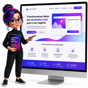 Modèle de site Web professionnel Alpha Solutions : Conception de page d'accueil moderne axée sur la conversion visuelle - Product Image 1
