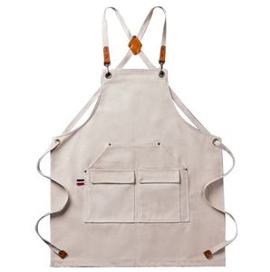 Delantal Térmico Impermeable de Cuero Grueso con Logotipo Personalizado, Delantal Duradero sin Mangas para Cocina, Jardinería, Panadería, Cafetería, Trabajo - Product Image 2