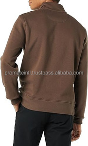 Hombres moda 2023 sudadera personalizada en blanco poliéster algodón cuarto de cremallera sudadera para hombres - Product Image 4