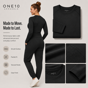 Haut de sport pour femme à manches longues et col rond, coupe ajustée, personnalisable avec logo, écologique, fournisseur OEM - Product Image 6