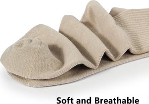 Striped Customized Bottom Logo Cuff Body Casual Knitted Breathable Eco-Friendly <b>Socks</b> - Product Image 4