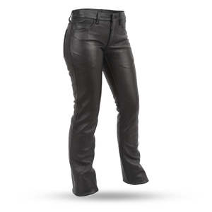 กางเกงหนังสไตล์ยีนส์สำหรับผู้หญิง - Product Image 2