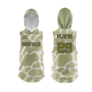 Maillots d'entraînement de football 7v7 à compression imprimés numériquement, respirants, anti-bactériens, grande taille, 100% coton, avec short - Product Image 2