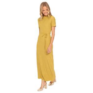 Vestido largo escalonado para mujer, conjunto de verano de manga corta - Product Image 3