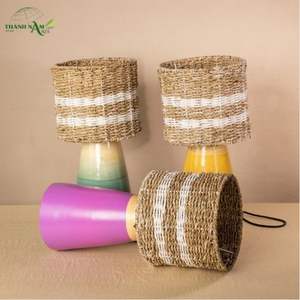 Lámpara de Mesa de Bambú Hecha a Mano, Diseño Moderno Minimalista, Iluminación Interior Ecológica - Product Image 6