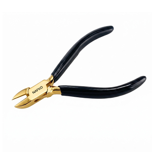 Pince coupante latérale de qualité industrielle 120 mm en acier inoxydable, pince coupante à fil avec poignée PVC personnalisable, idéale pour la bijouterie, la fabrication de perles et l'artisanat - Product Image 1