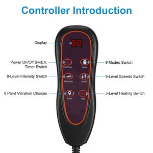 Colchoneta de Masaje Eléctrico de Cuerpo Completo con Calor y Vibración, Cojín Masajeador para Espalda y Cuello, Almohadilla para Silla Lumbar - Colchón de Masaje de Calidad Premium - Product Image 6