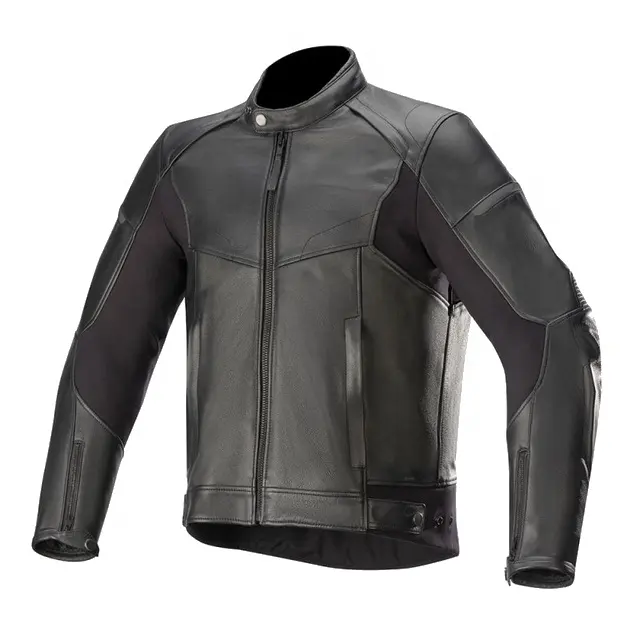 Direct Factory Motorbike Leather Riding Protective Jacket for Men