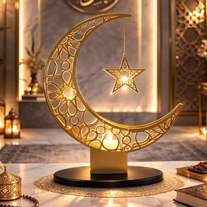 Warm Minimal Ramadan Display – Elegant Crescent Moon Decor for Stylish Festive Spaces - Product Image 4