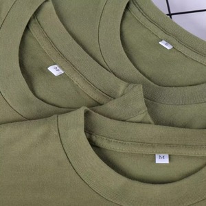 เสื้อยืดผู้ชายผ้าฝ้าย 100% ทรงหลวม สวมใส่สบาย ลายตัวอักษร ถักทอสีพื้น ระบายอากาศได้ดี ไม่ยับ น้ำหนัก 220 กรัม - Product Image 6