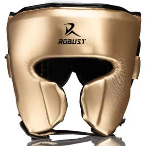 อุปกรณ์ป้องกันศีรษะสำหรับชกมวยแบบหนัง-ปรับได้ ระบายอากาศดี สวมใส่ง่าย เหมาะสำหรับการชกมวยและการใช้งานที่กระตือรือร้น พร้อมการปกป้องศีรษะ - Product Image 1
