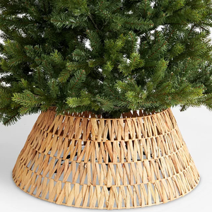 Venta al por mayor precio barato jacinto de agua árbol de Navidad collar cesta falda para soporte de árbol decoraciones navideñas 2025 de Vietnam - Product Image 5