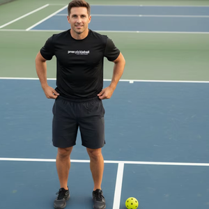 Camiseta Deportiva de Poliéster de Secado Rápido con Cuello Redondo y Logotipo Personalizado para Hombre, para Pickleball, OEM ODM - Product Image 4