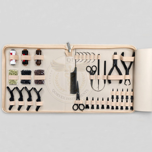 Professional Stainless Steel Virgin Human Hair <b>Extension</b> Beading Tool Kit with High Quality Plier <b>Beads</b> Sustainable - Product Image 5