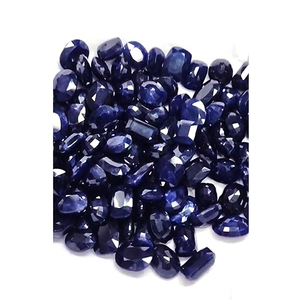 Lot de 109 saphirs bleus de Bangkok, ovales facettés de 10 mm à 15 mm, 770 carats, Iroc Sales, pierres précieuses saphir coupées rempliées de verre, 323,4 $ US au total - Product Image 3
