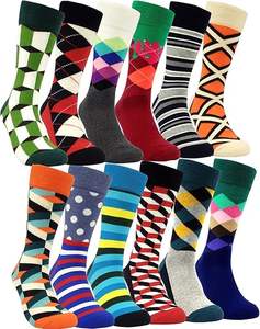 Calcetines Casuales de Invierno para Hombre de Primera Calidad, Personalizables, Transpirables, Cómodos, Tejidos con Spandex/Nylon, Resistentes a Desgarros - Product Image 1