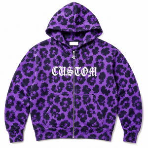 Sweat à capuche zippé personnalisé à imprimé crâne, coupe oversize, style streetwear gothique Y2K, pour homme, fournisseur de mode décontractée - Product Image 2