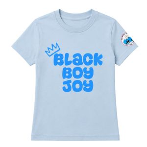 Camiseta Azul de Manga Corta para Jóvenes, Cuello Redondo, Informal, para Uso Diario, Escuela, Ropa Cómoda para Actividades Diarias - Product Image 2
