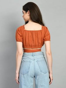 Women Western Wear Elegant Casual <b>Top</b> Stylish Fashion Shirt Daily Wear Outfit - Product Image 3