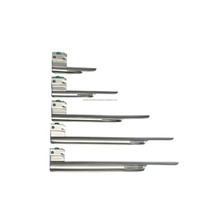 Set Laringoskop Serat Optik Medivolve MI-600162 Profesional Bersertifikasi CE, 5 Buah, Lurus, Peralatan Diagnostik Veteriner
