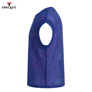 Prix d'usine – Nouveaux débardeurs de sport respirants en maille pour hommes – Gilets transparents en maille pour hommes en promotion - Product Image 3