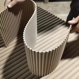 Linh Hoạt Tường Bảng Điều Khiển Sáo Rắn Gỗ Trang Trí Cong Tường Ốp Hiện Đại 3D Hội Đồng Quản Trị Âm Thanh Thanh Đá Tròn Nửa Tường Bảng Điều Khiển - Product Image 5