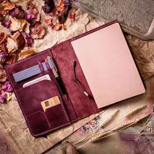 Élégante Housse de Carnet en Cuir pour Bureau, Rechargeable, Porte-Notes, Cadeau NBC-0097 - Product Image 4