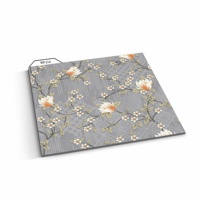 Carreaux de sol en porcelaine émaillée effet marbre gris 600x600, texture florale, isolation thermique, garantie à vie, luxe moderne
