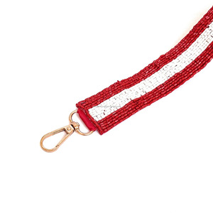 Sac à main bandoulière professionnel vintage personnalisé, fait main, orné de perles, avec crochets en perles de rocaille or blanc - Product Image 6