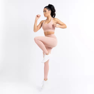 Conjunto de Yoga Personalizado para Mujer, OEM, Tela de Poliéster y Spandex, Duradero, Sin Costuras, para Gimnasio, Fabricante y Proveedor, para Clientes Exigentes - Product Image 1