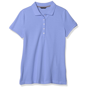 Ribbed Knit <b>Womens</b> Polo Shirts Turn Dowm Collar Short Sleeve Top For Lady Stretchable Slimming Summer Wear Classic Clothing - Product Image 6