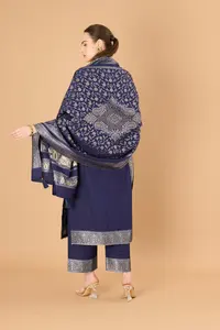 SAFAA : Sona Chandi Édition Hiver – Ensemble 3 pièces tissé non cousu de qualité supérieure - Product Image 6