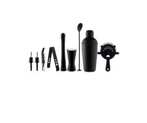 Kit de barman noir mat de luxe – Ensemble de 8 outils de bar en acier inoxydable pour bar à domicile et fêtes - Product Image 3