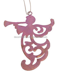 Adornos artesanales de Navidad de metal de linternas de hierro y adornos decorativos de linterna de festival de oro y plata - Product Image 3