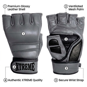 Guantes de MMA Personalizados con Palma Abierta de 4oz, Guantes de Competición, Talla Personalizada, Venta al Por Mayor, Guantes de MMA para Hombre y Mujer, Accesorios de MMA - Product Image 2