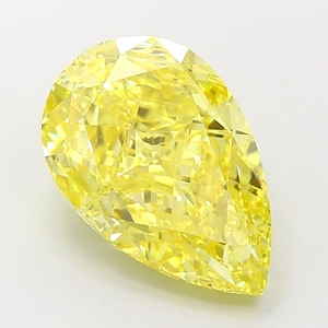 MANYA JEWELS เพชรทรงลูกแพร์ 4 กะรัต สีเหลือง CVD ผลิตในห้องปฏิบัติการ ได้รับการรับรองจาก IGI ระดับความสะอาด VS1 การเจียระไนอย่างยอดเยี่ยม สำหรับเครื่องประดับหรูหรา - Product Image 1