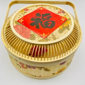 <b>Large</b> Size Handmade Bamboo <b>Basket</b> Natural Bamboo <b>Storage</b> <b>Basket</b> with Handle Lip Home Decoration Gift Wholesale Supplier - Product Image 4