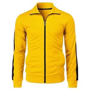 Chaquetas para hombre resistentes al viento y agradables al tacto 2026, de poliéster y spandex, con cremallera frontal, transpirables y con cuello alto. - Product Image 1