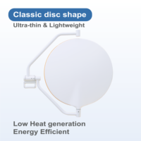 Lampe chirurgicale LED sans ombre à haute intensité, montée au plafond, double dôme, pour salle d'opération, CRI élevé 96, 160000LUX