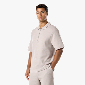 Custom Wholesale Casual Summer Breathable Knitted Men's Polo <b>Shirts</b> - Product Image 5