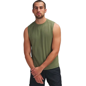 Men Gym Tank Tops Custom Logo Fitness <b>Stringer</b> <b>Vest</b> Sleeveless Workout Shirt Breathable Cotton Blend Athletic Wear - Product Image 1