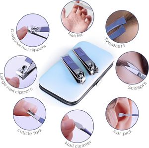 Manicure <b>Set</b> 8 in 1 Nail Clipper <b>Set</b>,RedFlow Nail Clippers,Fingernail & Toenail Clippers,Manicure Tools,<b>Pedicure</b> Tools,Suitable - Product Image 4