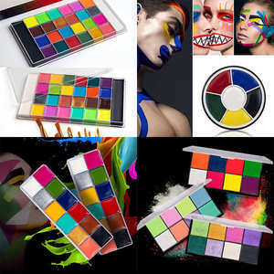 Palette de peinture corporelle 24 couleurs, kit de peinture pour le visage non toxique, professionnel pour Halloween, cosplay, fête, peinture sur le visage et le corps - Product Image 5